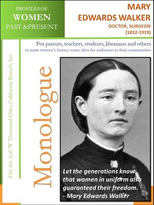 cover image of Profiles of Women Past & Present – Mary Walker, Doctor and Surgeon (1832 – 1919)